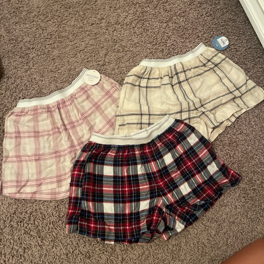 Plaid Lounge Shorts Set